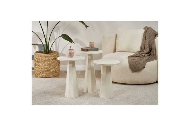 Miu Sæt borde 35 cm - Hvid - Møbler - Borde - Aflastningsbord - Indskudsborde