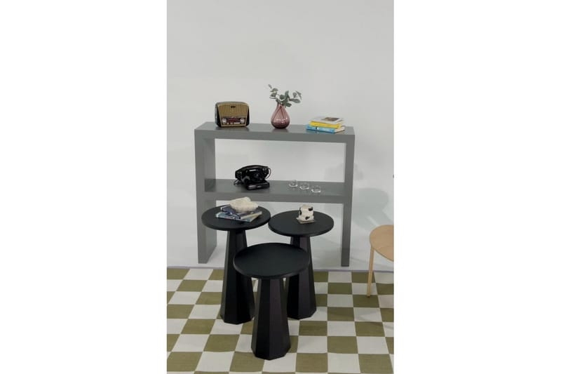 Miu Sæt borde 35 cm - Sort - Møbler - Borde - Aflastningsbord - Indskudsborde