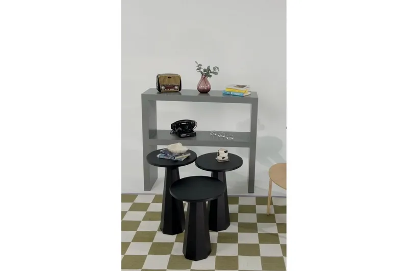 Miu Sæt borde 35 cm - Sort - Møbler - Borde - Aflastningsbord - Indskudsborde