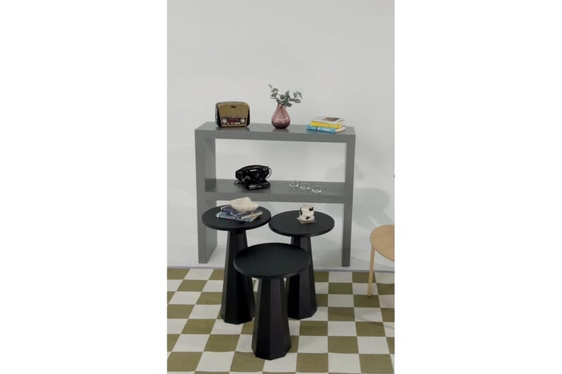 Miu Sæt borde 35 cm - Sort - Møbler - Borde - Aflastningsbord - Indskudsborde