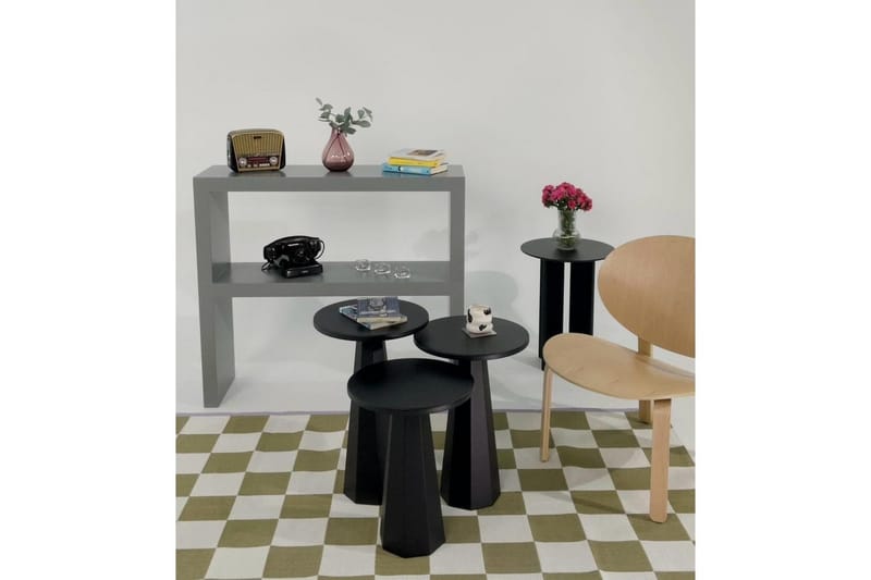 Miu Sæt borde 35 cm - Sort - Møbler - Borde - Aflastningsbord - Indskudsborde
