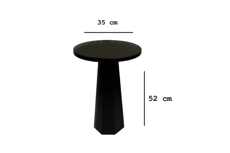 Miu Sidebord 35 cm - Sort - Møbler - Borde - Aflastningsbord - Lampebord