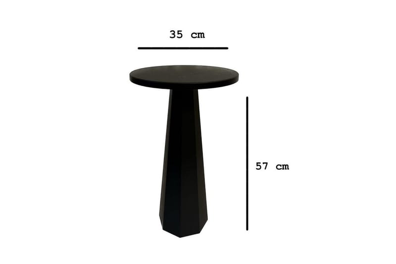 Miu Sidebord 35 cm - Sort - Møbler - Borde - Aflastningsbord - Lampebord