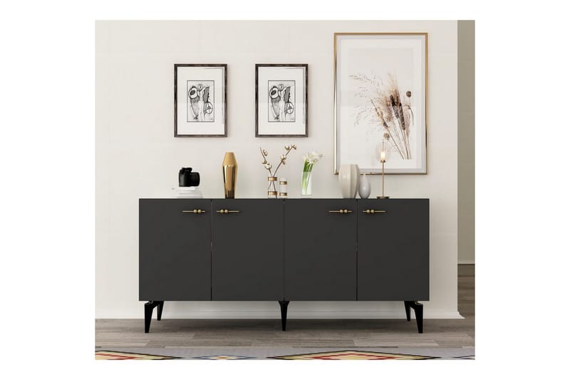 Miyuki konsolbord 150 cm - Kulgrå - Møbler - Borde - Aflastningsbord - Entrébord