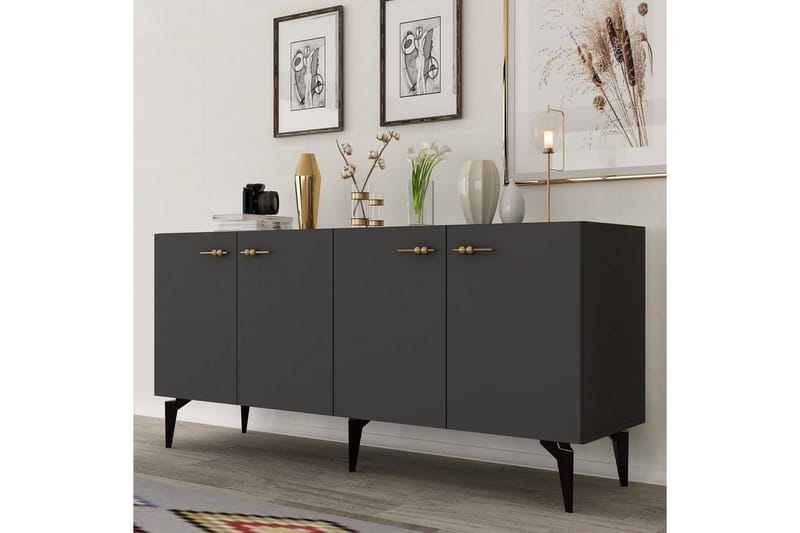 Miyuki konsolbord 150 cm - Kulgrå - Møbler - Borde - Aflastningsbord - Entrébord