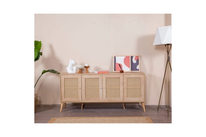 Mjudi Konsolbord 80 cm - Mellemfarvet træ - Møbler - Borde - Aflastningsbord - Entrébord