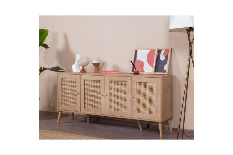 Mjudi Konsolbord 80 cm - Mellemfarvet træ - Møbler - Borde - Aflastningsbord - Entrébord