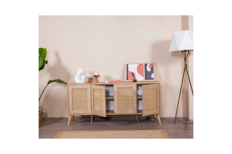 Mjudi Konsolbord 80 cm - Mellemfarvet træ - Møbler - Borde - Aflastningsbord - Entrébord