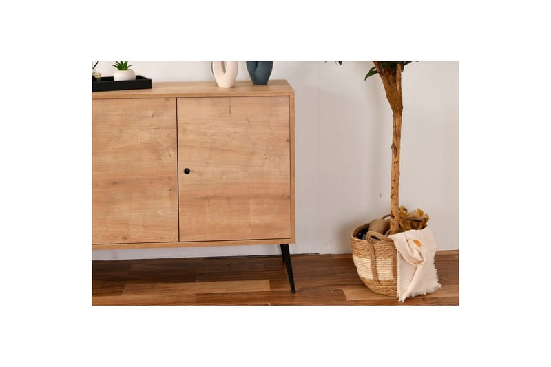 Mjudi Konsolbord 80 cm - Mellemfarvet træ - Møbler - Borde - Aflastningsbord - Entrébord