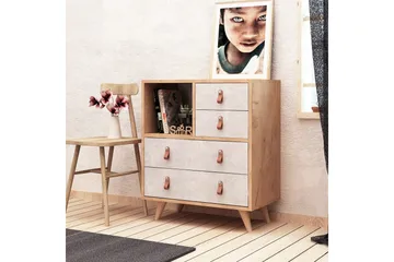 Mod design agentur - Træ / hvid - Opbevaring - Opbevaringsmøbler - Kommode - Entrékommode