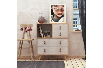 Mod design agentur - Træ / hvid - Opbevaring - Opbevaringsmøbler - Kommode - Entrékommode
