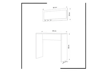 Mod design skrivebord - Hvid - Møbler - Borde - Kontorbord - Skrivebord