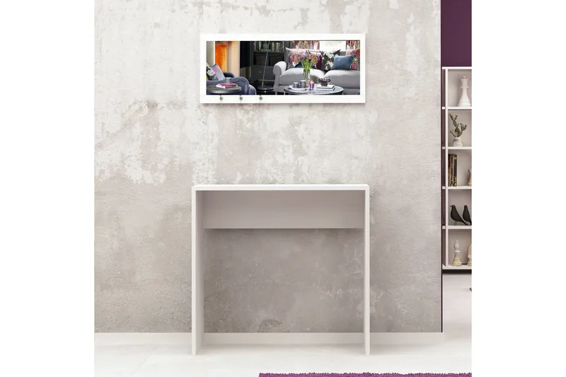 Mod design skrivebord, Hvid