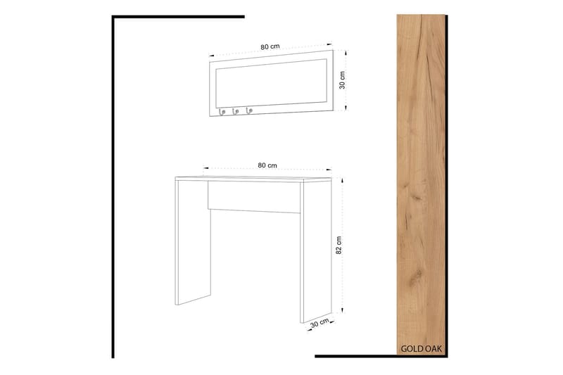 Mod design skrivebord - Træ - Møbler - Borde - Kontorbord - Skrivebord