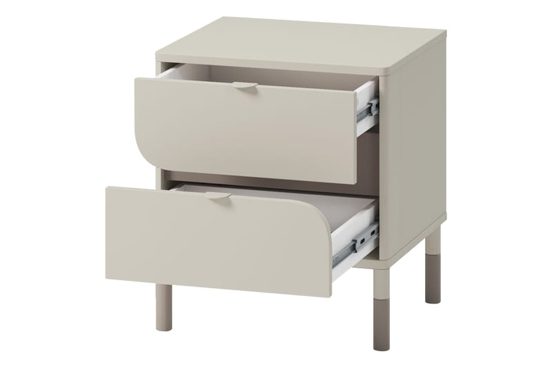 Monfort Natbord 46 cm - Beige - Møbler - Borde - Aflastningsbord - Sengebord