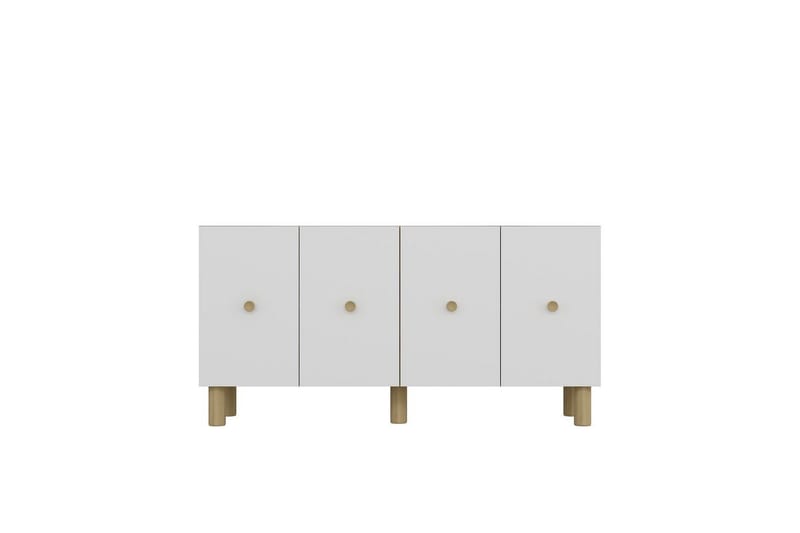 Mono Konsolbord 150 cm - Rødbrunt træ/Hvid - Møbler - Borde - Aflastningsbord - Entrébord