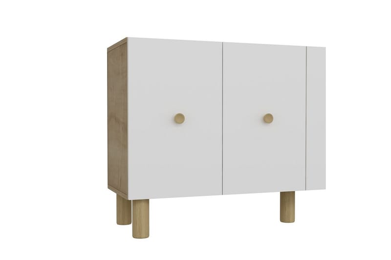 Mono Konsolbord 150 cm - Rødbrunt træ/Hvid - Møbler - Borde - Aflastningsbord - Entrébord