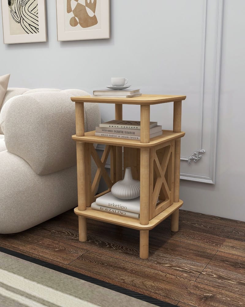 Mumira Sidebord 38 cm - Eg - Møbler - Borde - Aflastningsbord - Lampebord