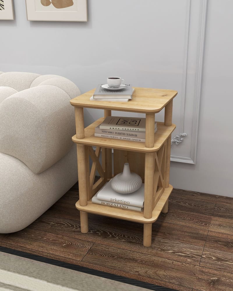 Mumira Sidebord 38 cm - Eg - Møbler - Borde - Aflastningsbord - Lampebord