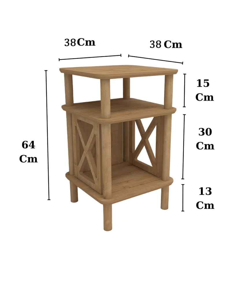 Mumira Sidebord 38 cm - Eg - Møbler - Borde - Aflastningsbord - Lampebord