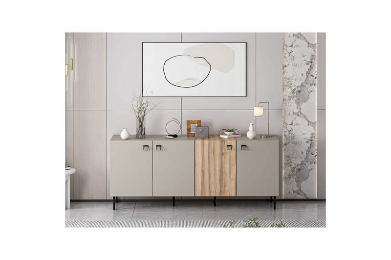 Munetaka Konsolbord 180 cm - Guld/Sand - Møbler - Borde - Aflastningsbord - Entrébord