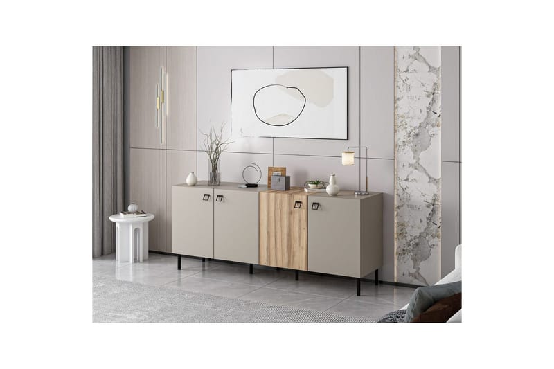 Munetaka Konsolbord 180 cm - Guld/Sand - Møbler - Borde - Aflastningsbord - Entrébord