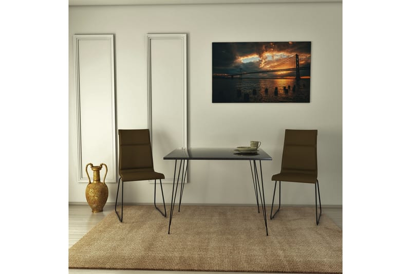 Murtwell Bord 90 cm - Sort/Hvid - Møbler - Borde - Aflastningsbord