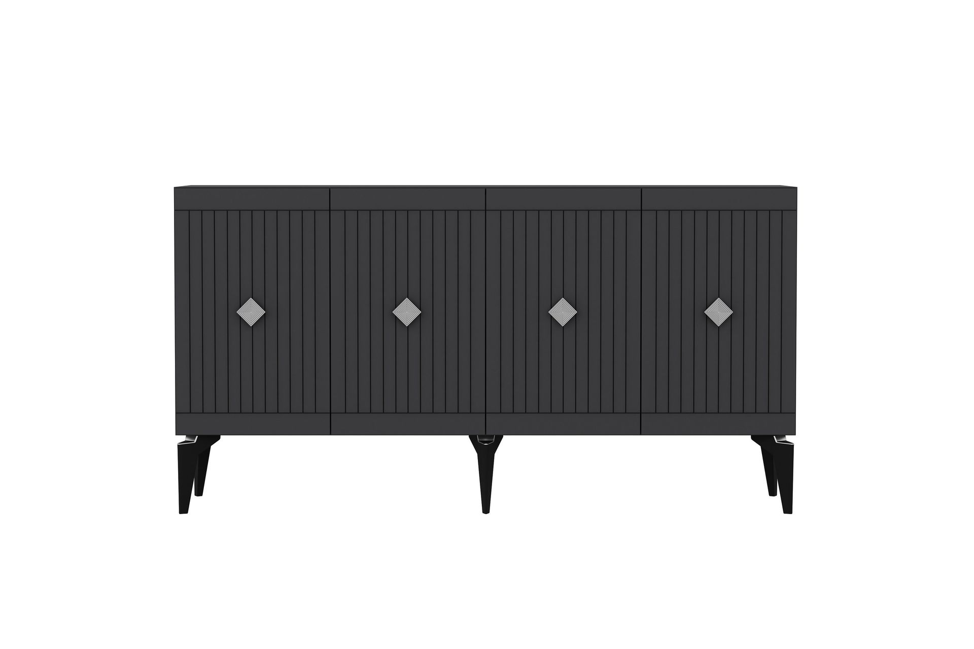 Naruyuki Konsolbord 150 cm - Antracit/Sølv - Møbler - Borde - Aflastningsbord - Entrébord