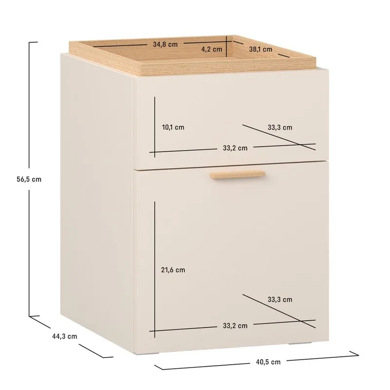 Natbord 4 You Fresh - Sandbeige - Møbler - Borde - Aflastningsbord - Sengebord