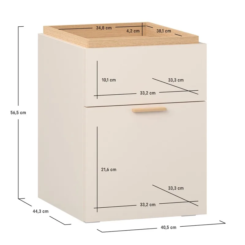 Natbord 4 You Fresh - Sandbeige - Møbler - Borde - Aflastningsbord - Sengebord