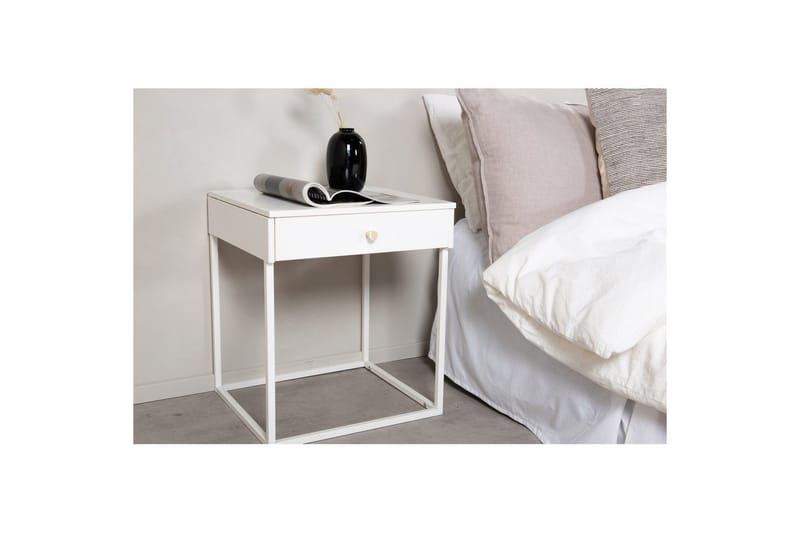 Natbord Bakal - Hvid - Møbler - Borde - Aflastningsbord - Sengebord