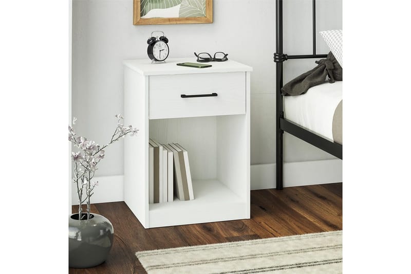 Natbord BrEZ Hvid - Hvid - Møbler - Borde - Aflastningsbord - Sengebord