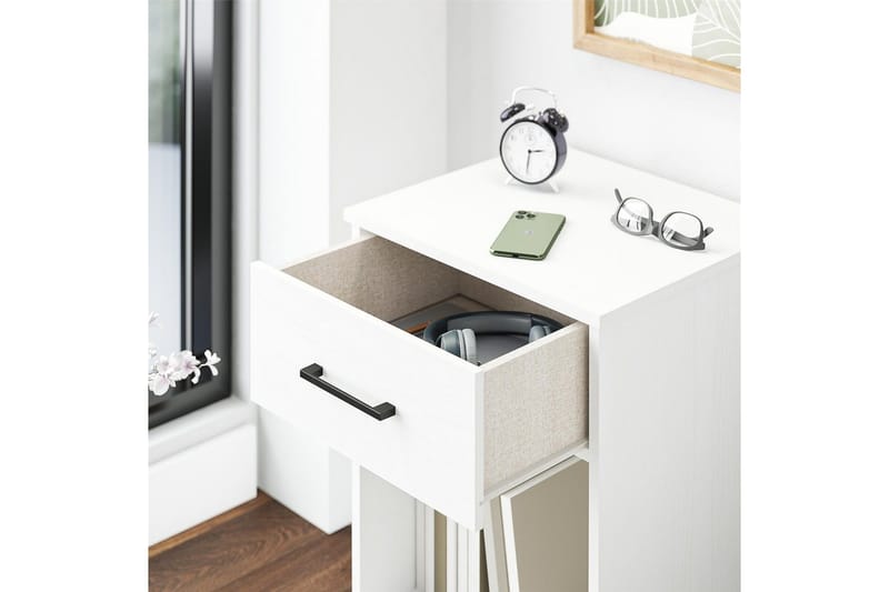 Natbord BrEZ Hvid - Hvid - Møbler - Borde - Aflastningsbord - Sengebord