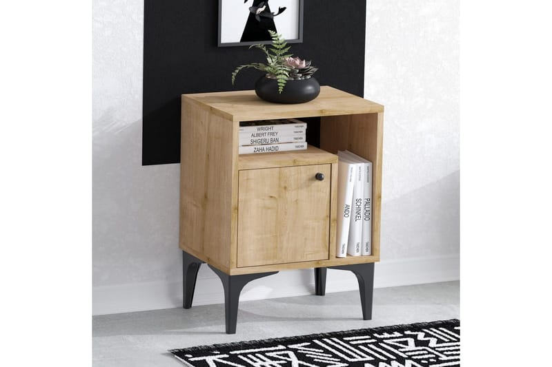 Natbord Cliffmarch Sudamal Eg - Sort/Mørkfarvet træ - Møbler - Borde - Aflastningsbord - Sengebord