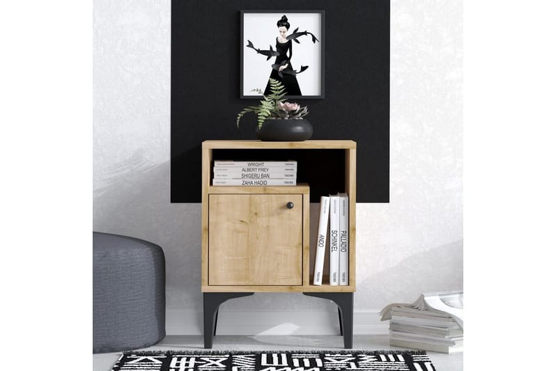 Natbord Cliffmarch Sudamal Eg - Sort/Mørkfarvet træ - Møbler - Borde - Aflastningsbord - Sengebord