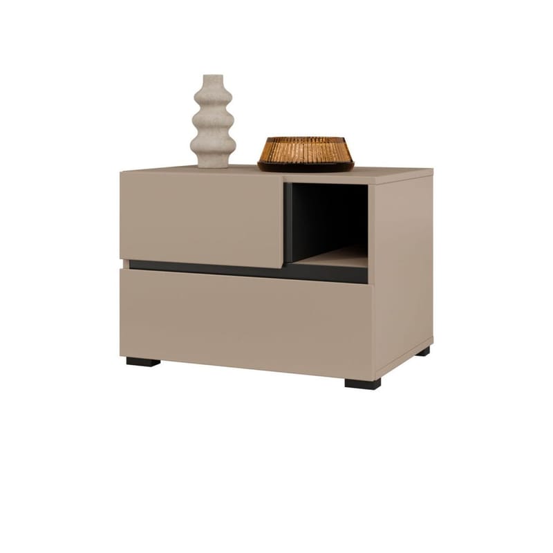 Natbord Cross S med 2 skuffer - Congo - Møbler - Borde - Aflastningsbord - Sengebord