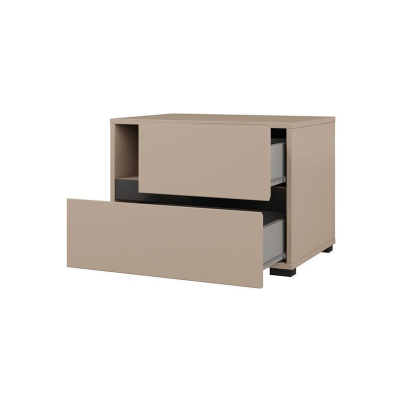 Natbord Cross S med 2 skuffer - Congo - Møbler - Borde - Aflastningsbord - Sengebord