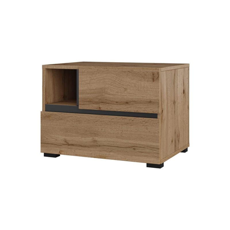 Natbord Cross S med 2 skuffer - Wotan Eg - Møbler - Borde - Aflastningsbord - Sengebord