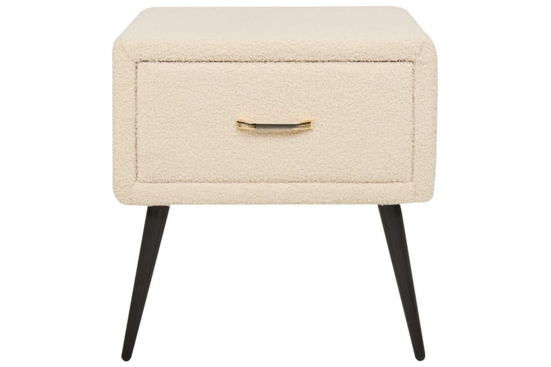 Natbord Flayat Beige, sort, rosaguld - Beige, sort, rosaguld - Møbler - Borde - Aflastningsbord - Sengebord