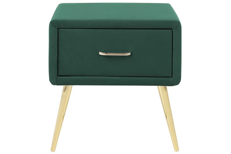 Natbord Flayat Grøn, guld - Grøn, guld - Møbler - Borde - Aflastningsbord - Sengebord