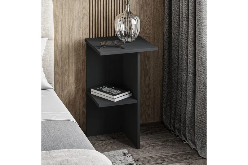 Natbord Gwyneth Antracit - Antracit - Møbler - Borde - Aflastningsbord - Sengebord