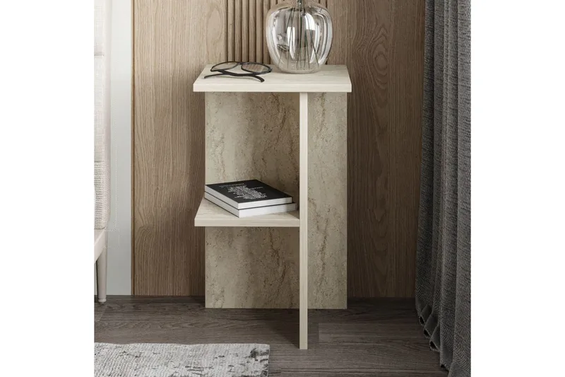 Natbord Gwyneth Travertin - Travertin - Møbler - Borde - Aflastningsbord - Sengebord