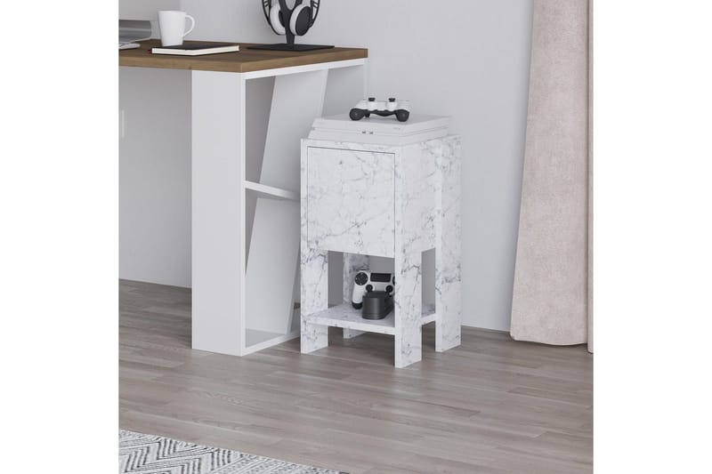 Natbord Haelyn Carrara Marmor - Carrara Marmor - Møbler - Borde - Aflastningsbord - Sengebord