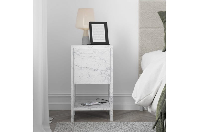 Natbord Haelyn Carrara Marmor - Carrara Marmor - Møbler - Borde - Aflastningsbord - Sengebord