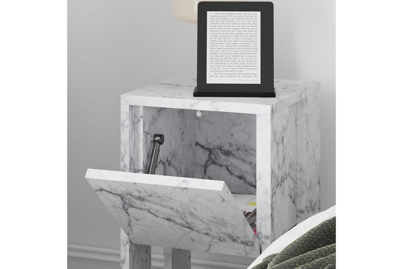 Natbord Haelyn Carrara Marmor - Carrara Marmor - Møbler - Borde - Aflastningsbord - Sengebord