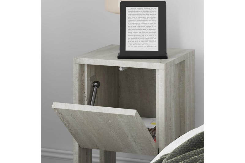 Natbord Haelyn Travertin - Travertin - Møbler - Borde - Aflastningsbord - Sengebord