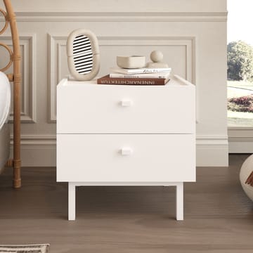 Natbord Hanah Home Luke (47,9 x 47 x 36,8 cm) Hvid - Hvid - Møbler - Borde - Aflastningsbord - Sengebord