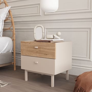Natbord Hanah Home Luke (47,9 x 47 x 36,8 cm) Sand eg - Sand eg - Møbler - Borde - Aflastningsbord - Sengebord