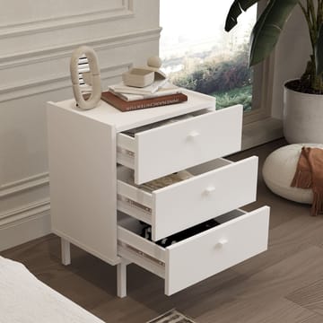 Natbord Hanah Home Luke (47,9 x 63,5 x 36,8 cm) Hvid - Hvid - Møbler - Borde - Aflastningsbord - Sengebord