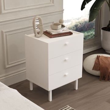 Natbord Hanah Home Luke (47,9 x 63,5 x 36,8 cm) Hvid - Hvid - Møbler - Borde - Aflastningsbord - Sengebord